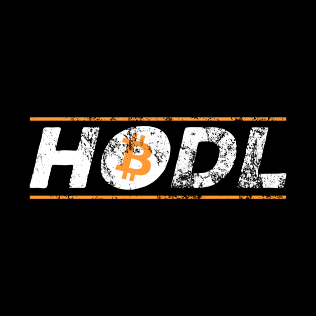 Vintage HODL Bitcoin Crypto Hold BTC Distressed by theperfectpresents