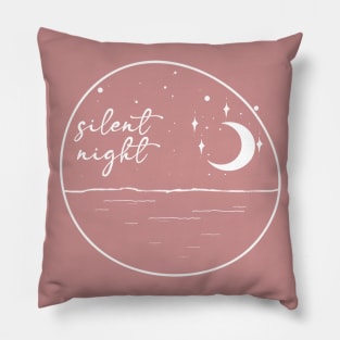 Silent Night Starry Christmas Pillow