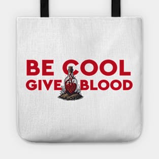 Be Cool Give Blood Heart In SOS Bottle Tote