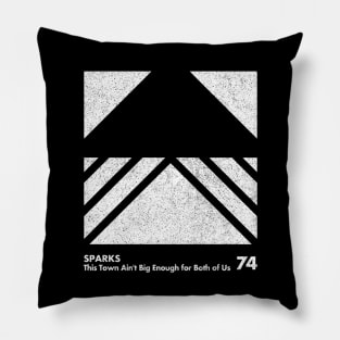 Sparks / Minimal Graphic Design Tribute Pillow