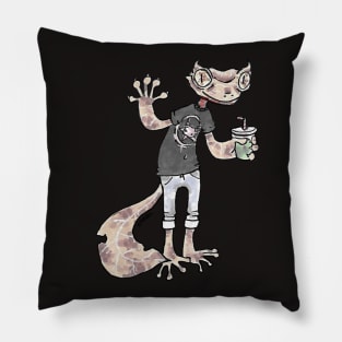 Satanic Leaf Tailed Gecko Pillow