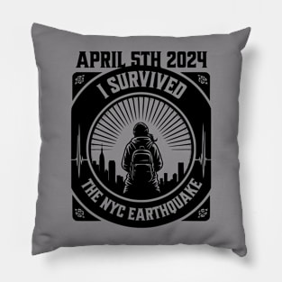 I Survived The NYC Earthquake 2024 Pillow