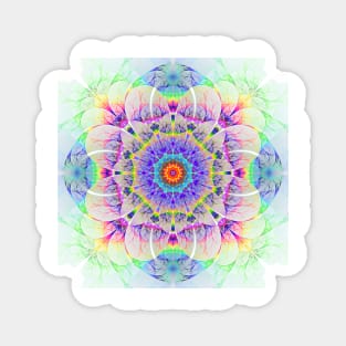 Rainbow mandala Magnet