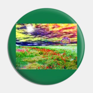 Poppies Field Pin