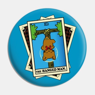 TAROT CARDS DECK | THE HANGED MAN. | FORTUNE CAT Pin
