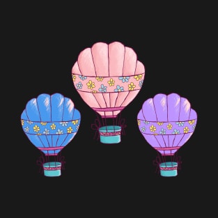 Hot Air Balloon Drawing Artwork Gift Ideas T-Shirt