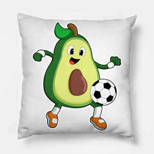 Avocado at Soccer Sports Pillow