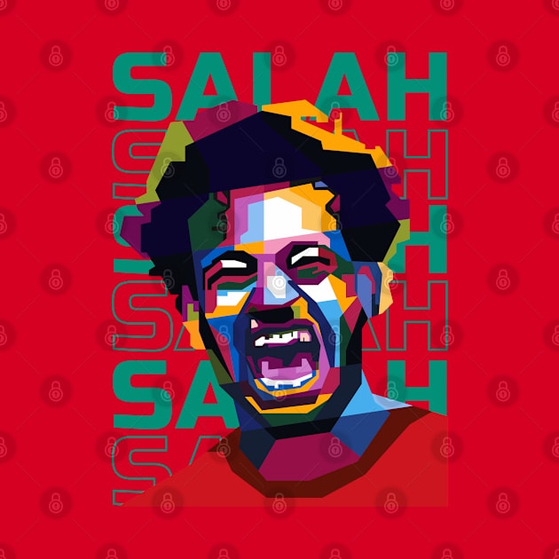 Abstract Popart Salah by smd90