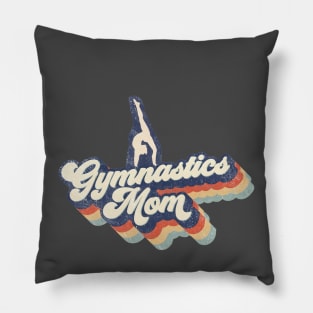 Retro Gymnastics Mom Mother's Day Pillow