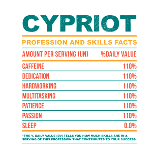 Cypriot Nutritional Values T-Shirt