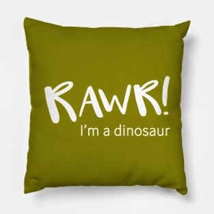 Rawr! I'm a Dinosaur Pillow