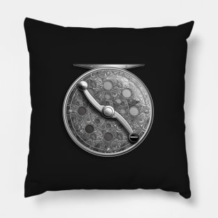 B&W Graphic Reel Pillow