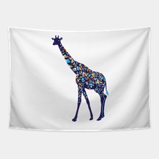 Cosmic Space Giraffe Tapestry