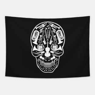 Music Skull Tapestry