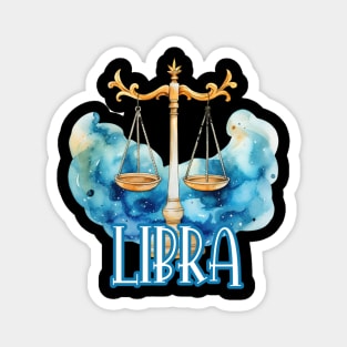 Libra in Watercolor Magnet