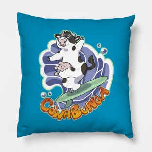 Cow-abunga Pillow