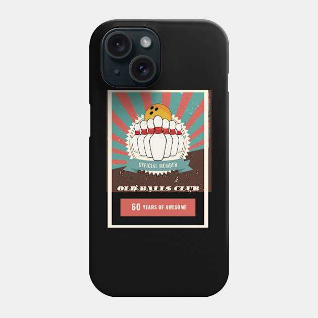 Old Balls Club Bowling Phone Case by Amart