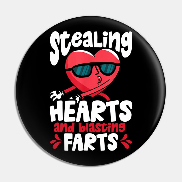 Stealing Hearts And Blasting Farts Dabbing Heart Toddler Kid Pin by jadolomadolo