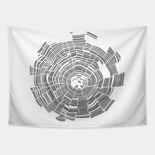 Abstract Tree Rings Tapestry