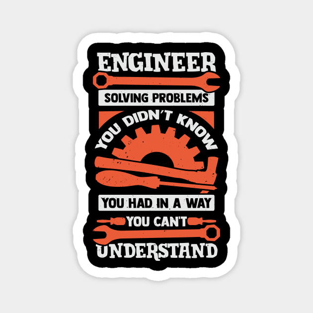 Engineering Student School Engineer Gift Magnet by Dolde08