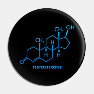 Testosterone Red Pill Masculinity Gym Bodybuilder Gift Pin