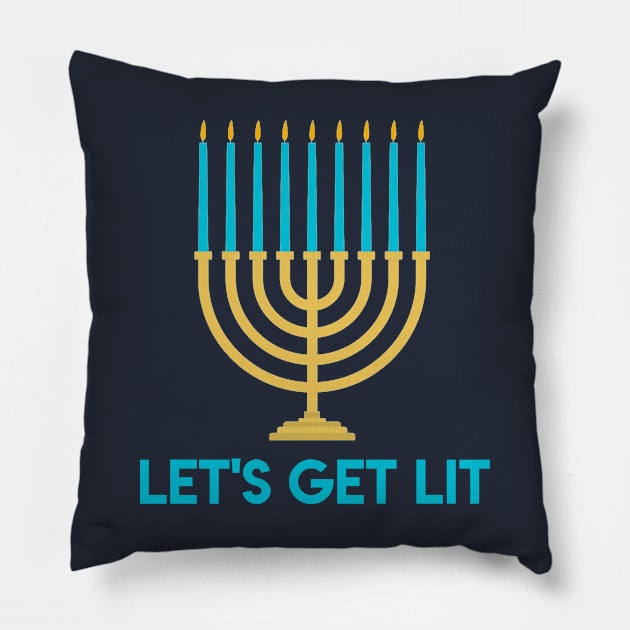 Let's Get Lit Pillow by GrayDaiser