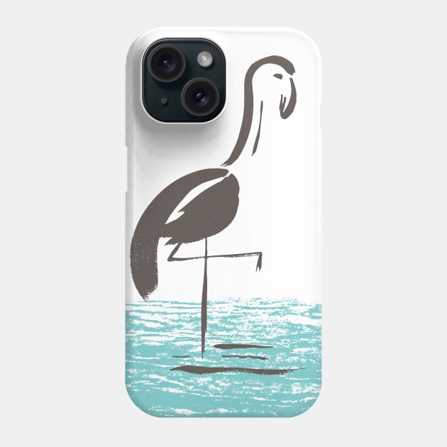 Brush Flamingo Phone Case by SWON Design