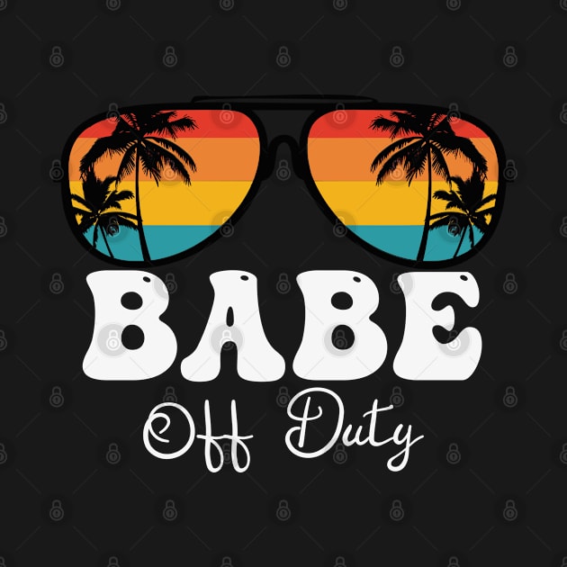 Babe Women Off Duty Sunglasses Grandma Hello Summer Sunset by TeeaxArt