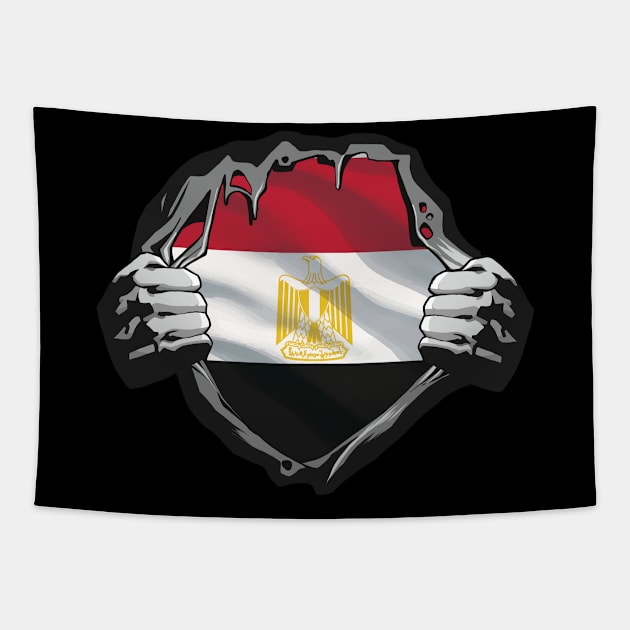 Fontaine Exclusives Egyptian Flag #124 Tapestry by Fontaine Exclusives