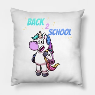 Back 2 School Unicorn Pillow