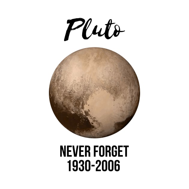 Pluto never forget geek nerd gift idea by RedYolk