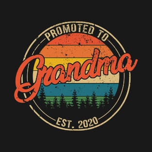 Promoted to Grandma Est 2020 Mothers Day Gift T-Shirt