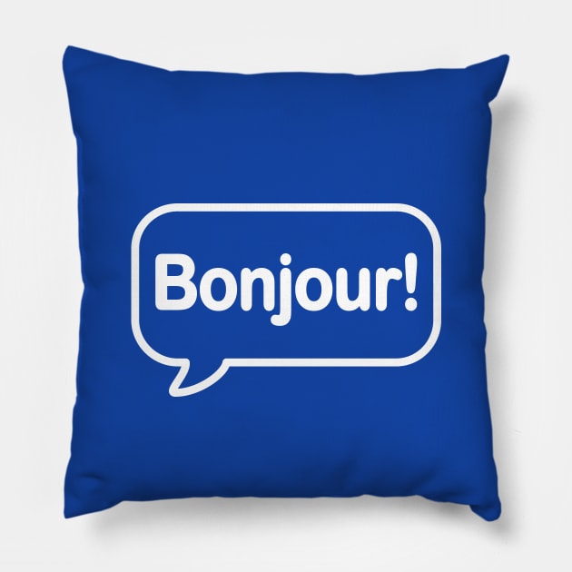 Bonjour! Pillow by hya_bm