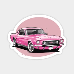 Pink Classic Barbie Car Magnet