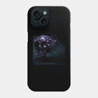 Wired pebble skull Phone Case