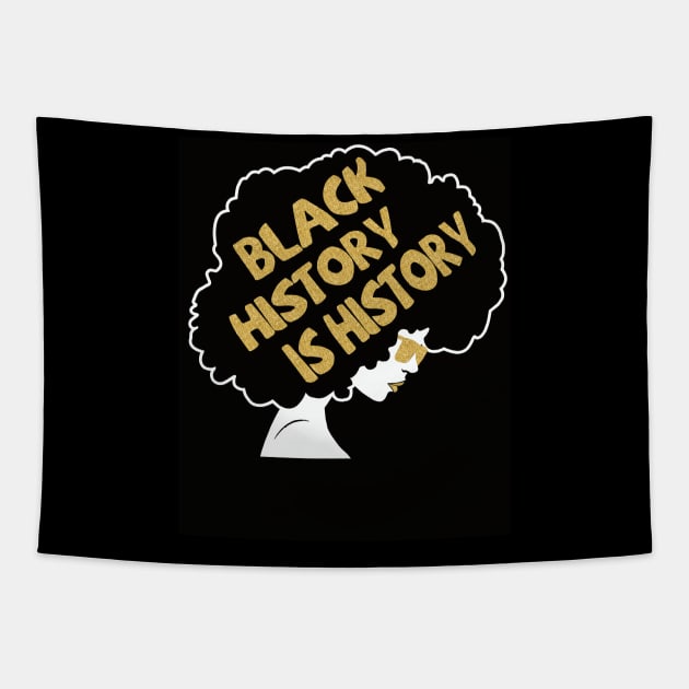 Black History is History - African American Pride Tapestry by ozalshirts