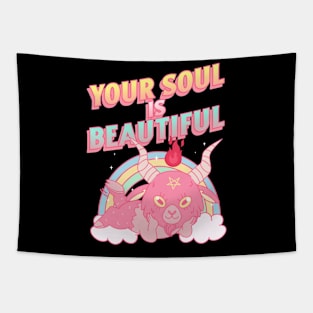 Your soul is beautiful, baby Baphomet Tapestry