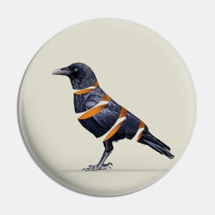 Raven Ribbon Pin