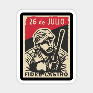 Fidel Castro Poster - Portrait Art Magnet