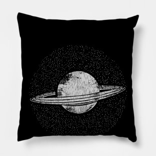 Saturn Planet Vintage Pillow