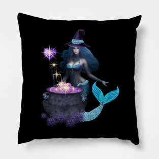 Merwitch With Her Magic Potion Pillow