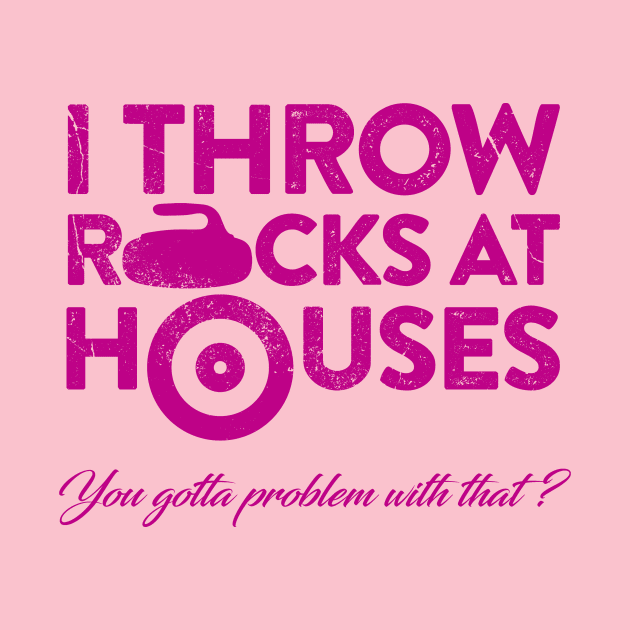 I throw rocks at houses by JP