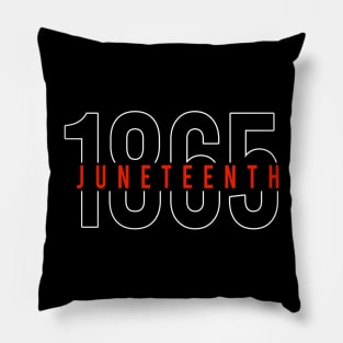 juneteenth 1865 black edition Pillow