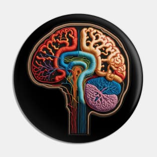 Brainatomy Embroidered Patch Pin