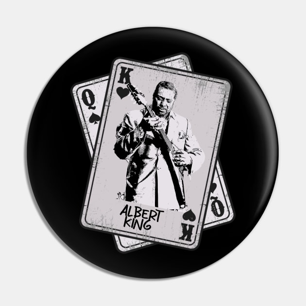 Retro Albert King Card Style Pin by Slepet Anis