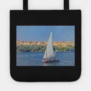 Egyptian Felucca On The Nile Tote