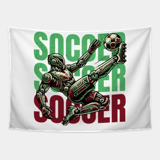 Robot Soccer Player Tapestry