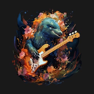 Porpoise Playing Guitar T-Shirt