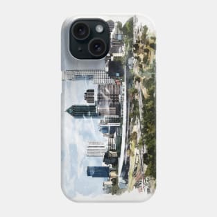 Perth City Capital of Western Australia Watercolour Travel Wanderlust Souvenir Phone Case