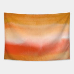 Orange Blended Stripes Tapestry